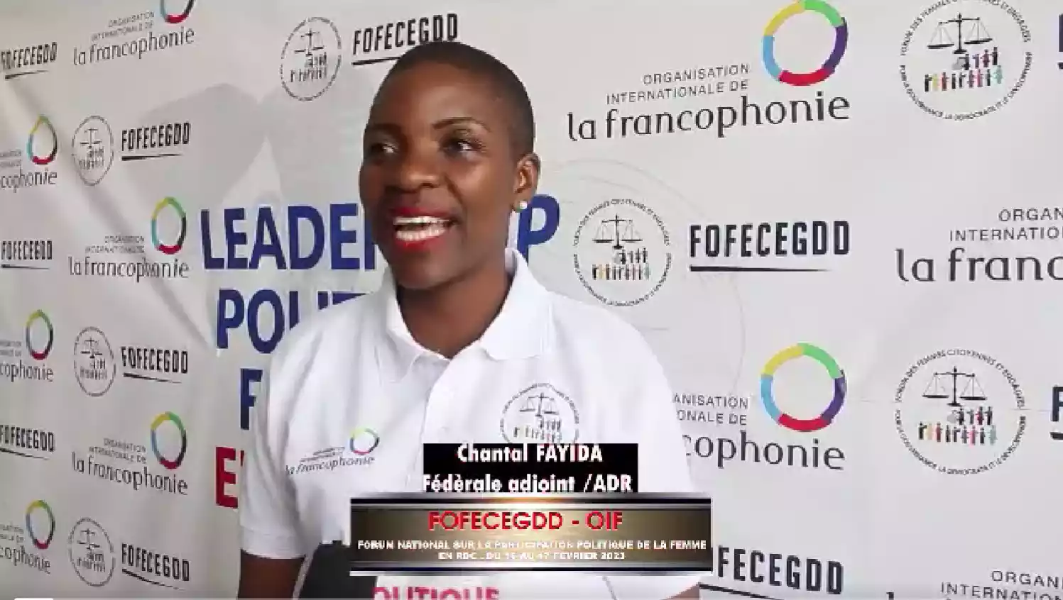 Journée Internationale de la femme à Goma - Chantal Faida