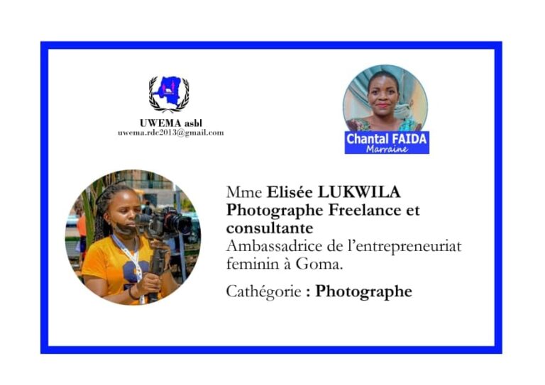 Élisée Lukwila Senga : Une Jeune Étoile de l’Entrepreneuriat Féminin à Goma