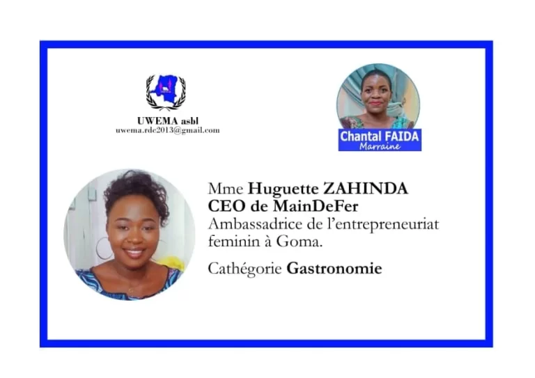 Savourer le succès sur roues : Huguette Zainda’s Journey with La Main de Fer in Goma